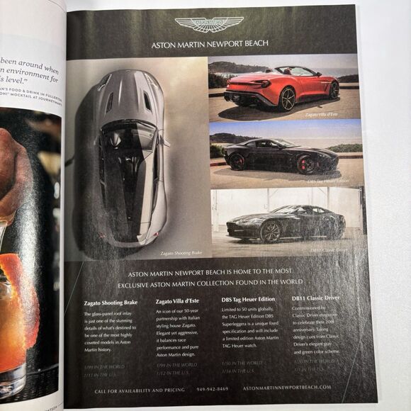 Orange Coast Magazine Lot Orange County 2021 Montblanc Watch RAINBOW SANDALS Ad - Picture 9 of 9